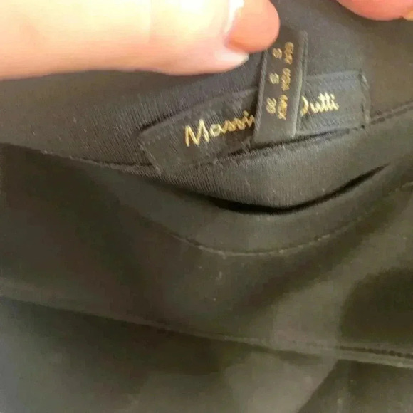 MASSIMO DUTTI BLACK NYLON SKIRT SMALL - Picture 5 of 7